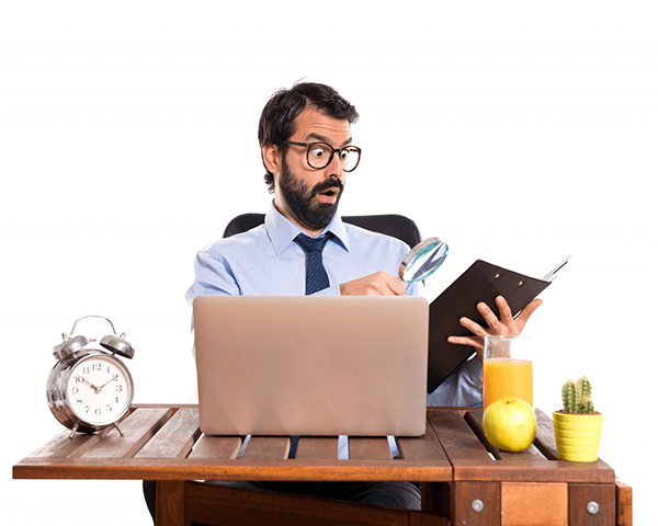 A Person Shock By Watching File